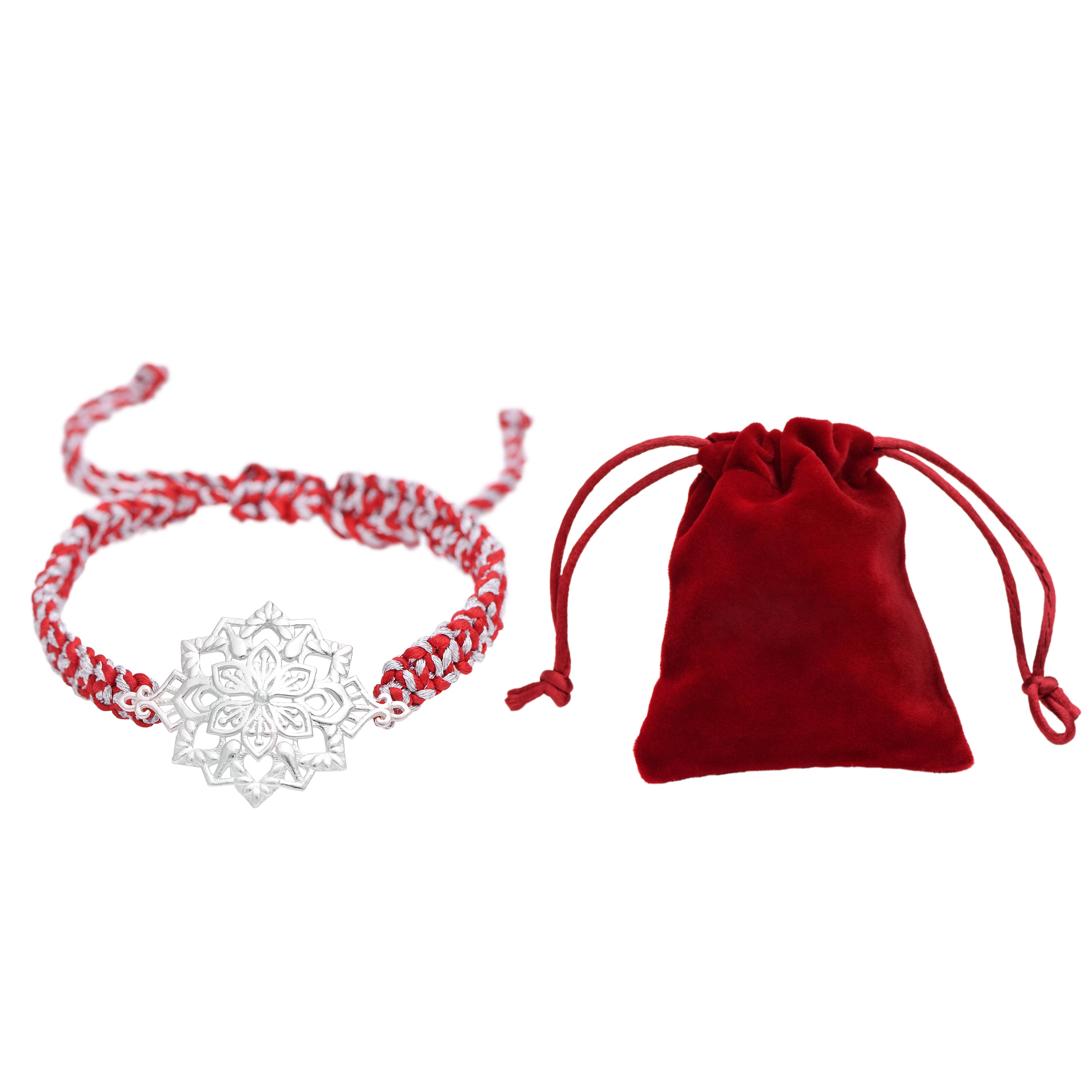 Mandala Rakhi Bracelet – Intricate Floral Design