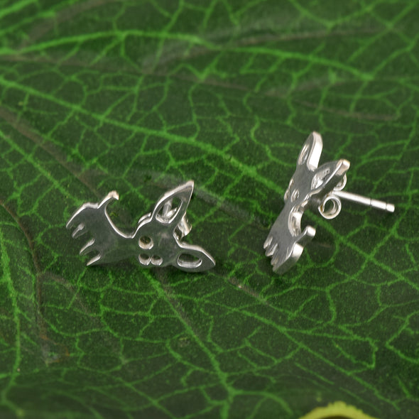 925 Sterling Silver Little Doe Earrings For Women Deer Animal Studs Earrings