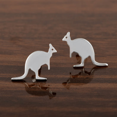 Kangaroo Studs Earrings 925 Sterling Silver Animal Earrings kangaroo Jewelry Earrings