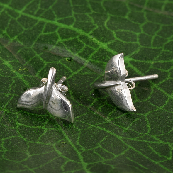 Mermaid Tail Earrings 925 Sterling Silver  Mermaid Studs Earrings For Women Fish Tail Jewelry