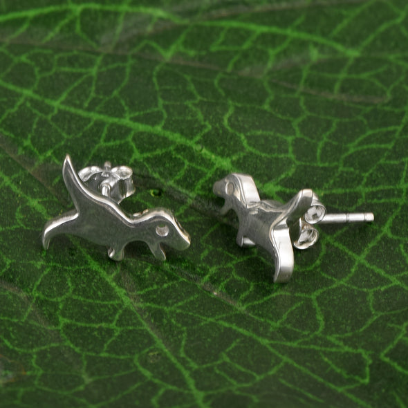 Dinosaur Stud Earrings 925 Sterling Silver Animal Earrings Dinosaur jewelry Earrings