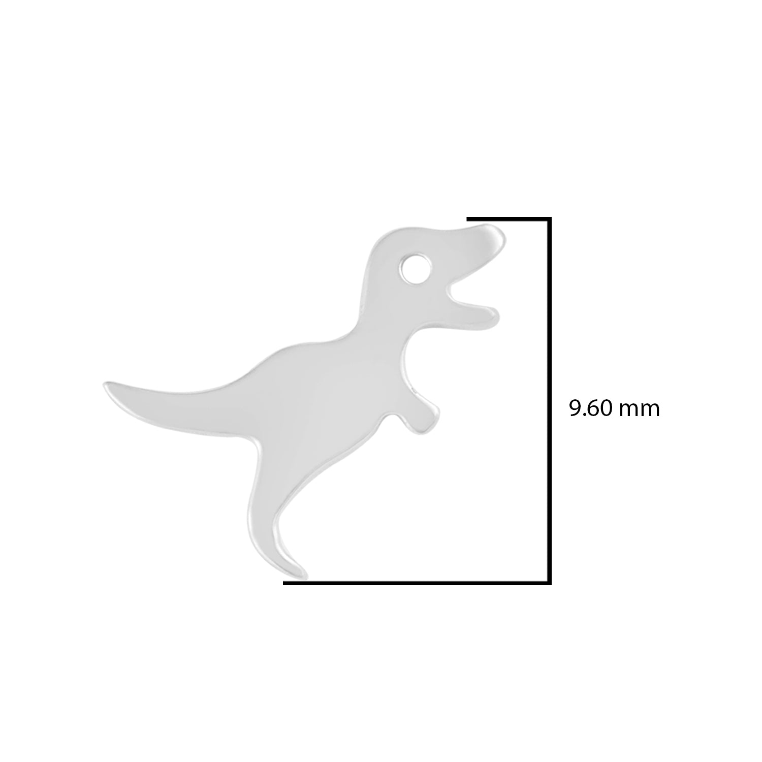 Dinosaur Stud Earrings - Sterling Silver