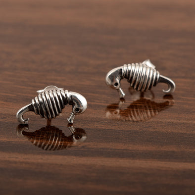 925 Sterling Silver Sea Horse Earrings Small Seahorse Studs Earrings For Women