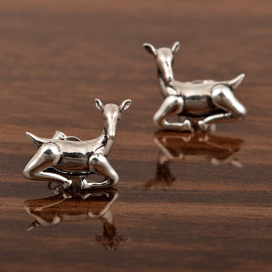 Deer Studs Earrings For Women Solid 925 Sterling Silver Deer Earrings Pretty & Lovely Animal Earrings