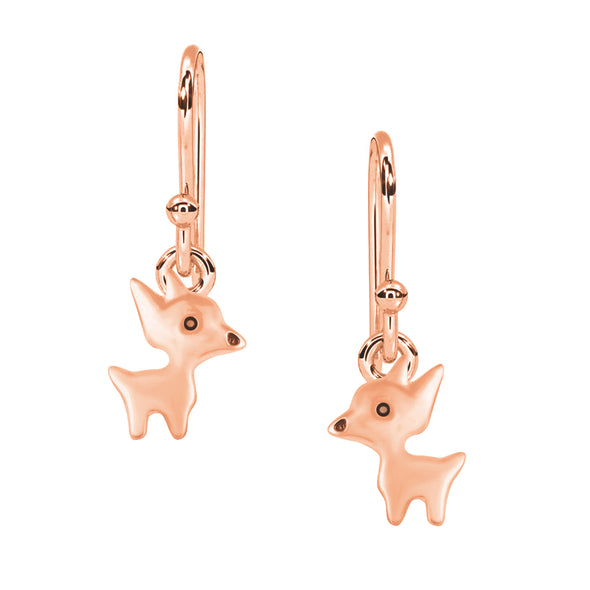925 Sterling Silver Deer Earrings Unique Deer Dangle For Women Reindeer Earrings Animal Jewelry Cute Earrings