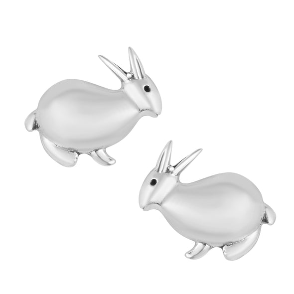 Bunny Earrings For Women Solid Sterling Silver Earrings Cute Rabbit Stud Earrings