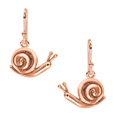 925 Sterling Silver Cute Snail Dangle Earrings Dainty Insect Dangle Small Snail Earrings For Women