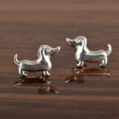 Dachshund Dog Sterling Silver Earrings Dachshund Studs Earrings Women Dog Lover Earrings