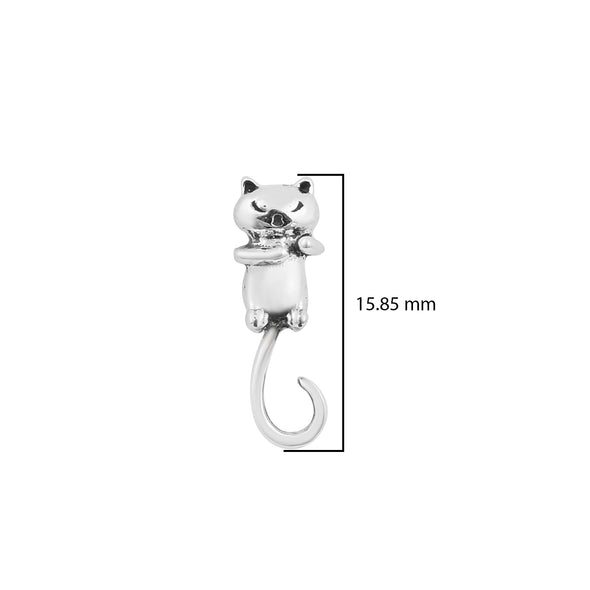 925 Sterling Silver Studs Cat Earrings Unique Animal Earrings, Birthday Gift For Women