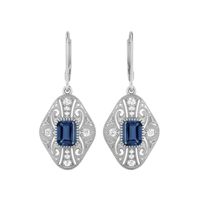 Blue Sapphire Earrings