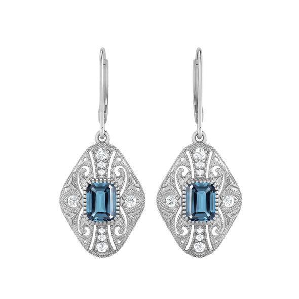 London Blue Topaz Earrings