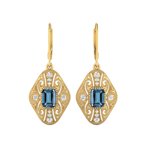 London Blue Topaz Earrings