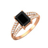 Black Spinel Ring