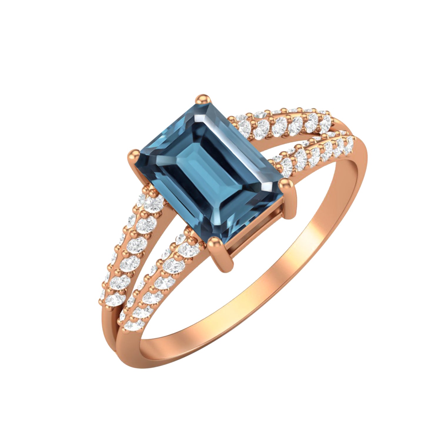 London Blue Topaz Ring
