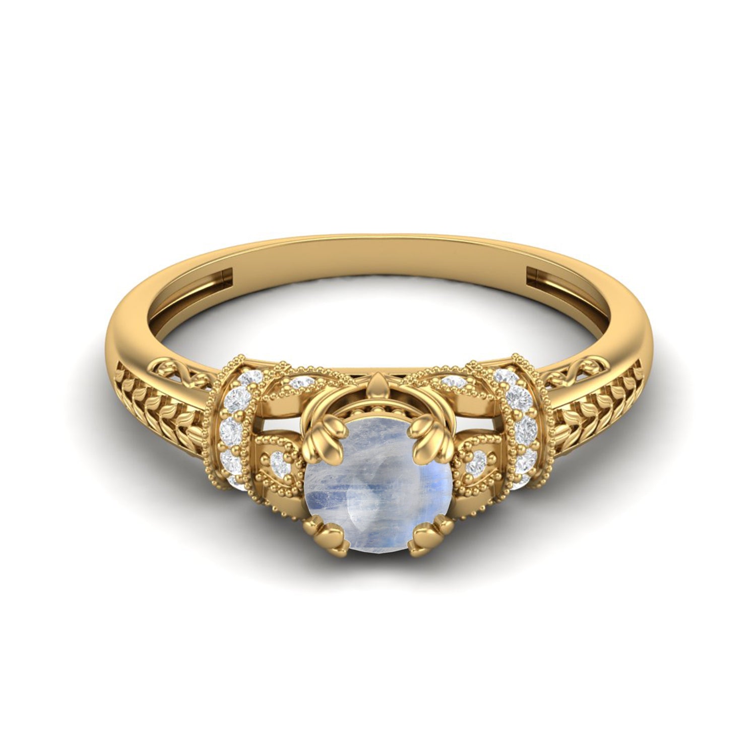 Tanzanite Vintage-Inspired Halo Ring -Sterling Silver