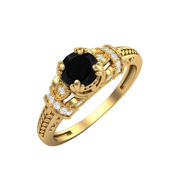 Black Spinel Ring