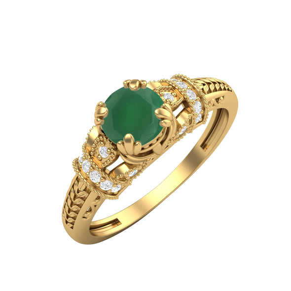 Green Onyx Ring