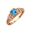 Swiss Blue Topaz Ring