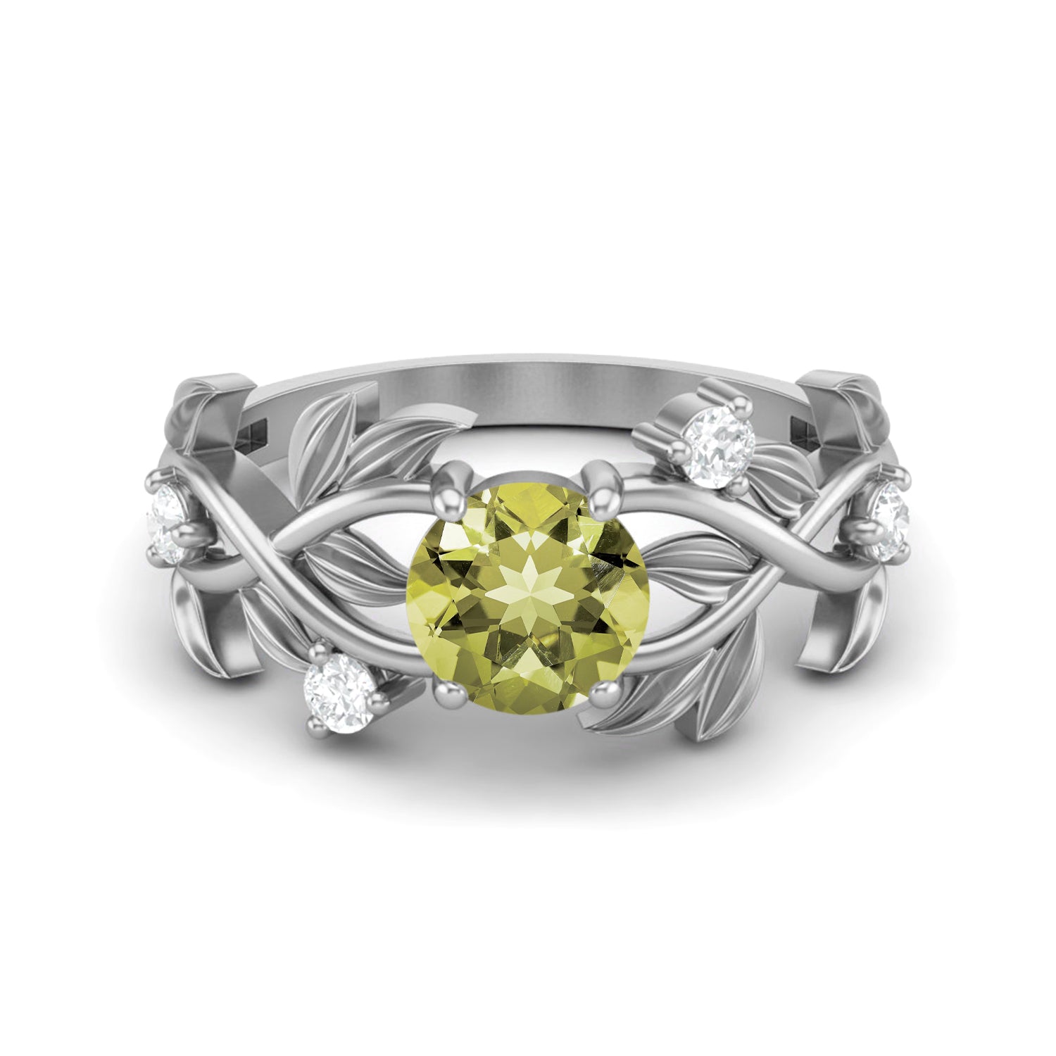 Lemon Quartz Ring