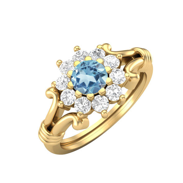 Blue Topaz Ring