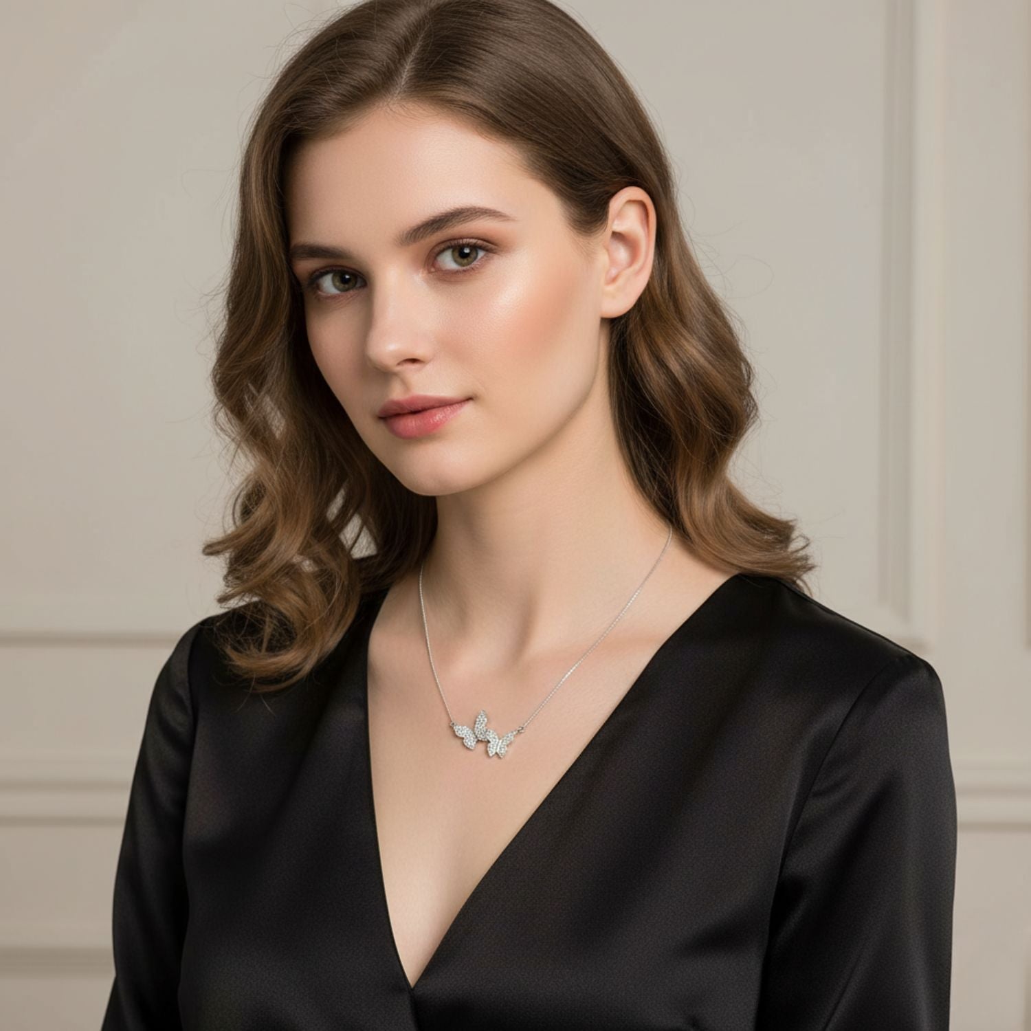 Collana con fiocco di neve e stella in tanzanite - Argento Sterling