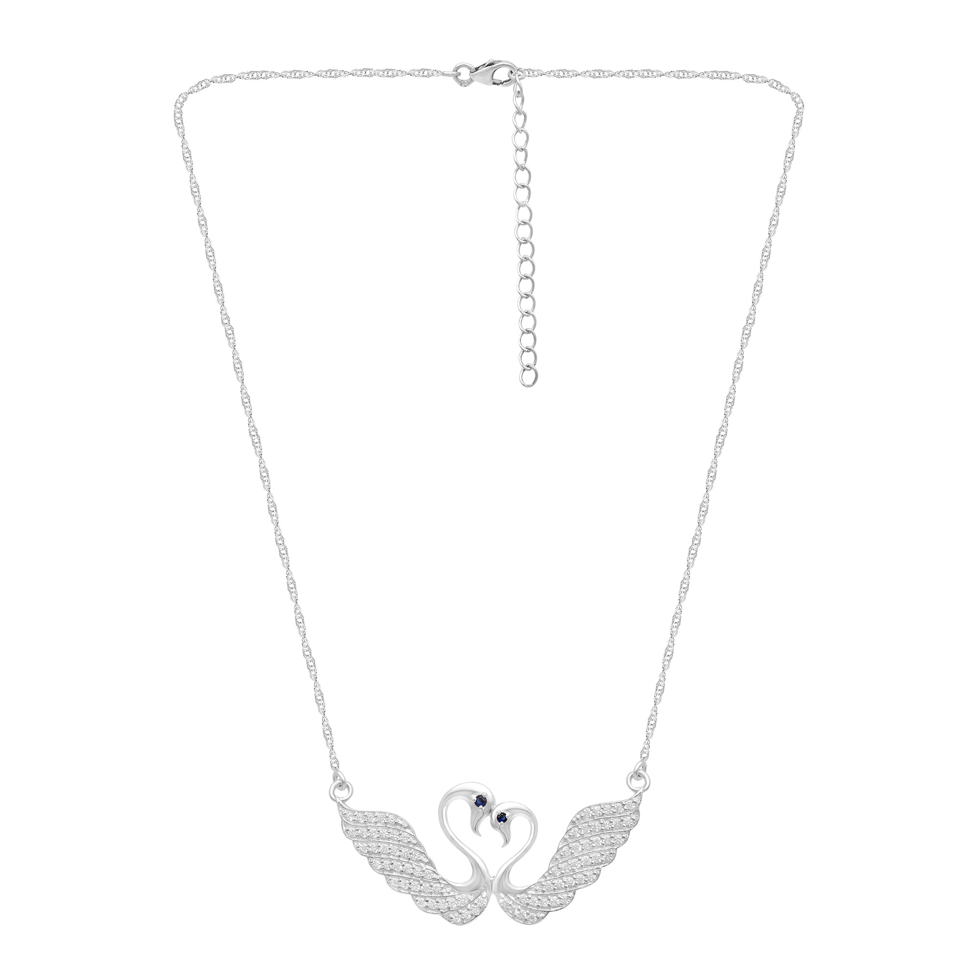 Collana con fiocco di neve e stella in tanzanite - Argento Sterling