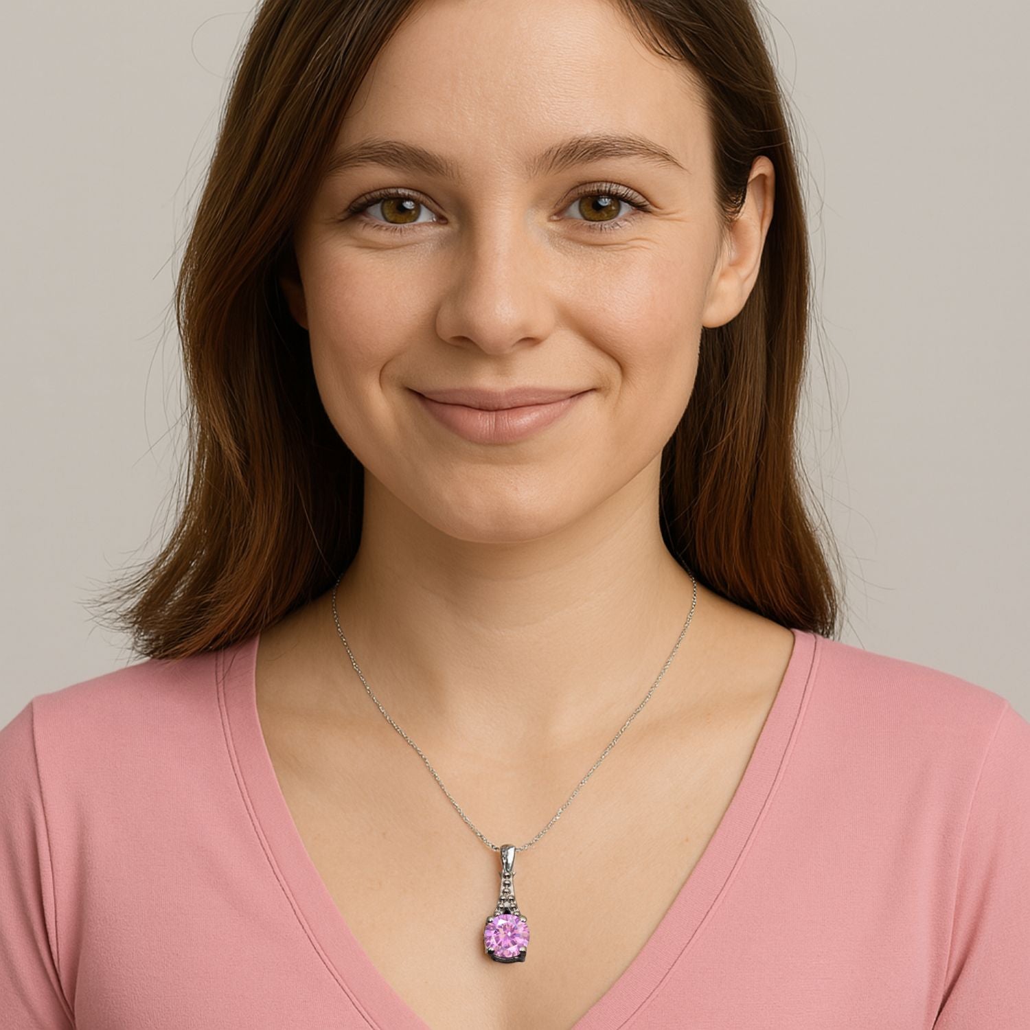 Tiny Drop Multi Choice Gemstone Pendant
