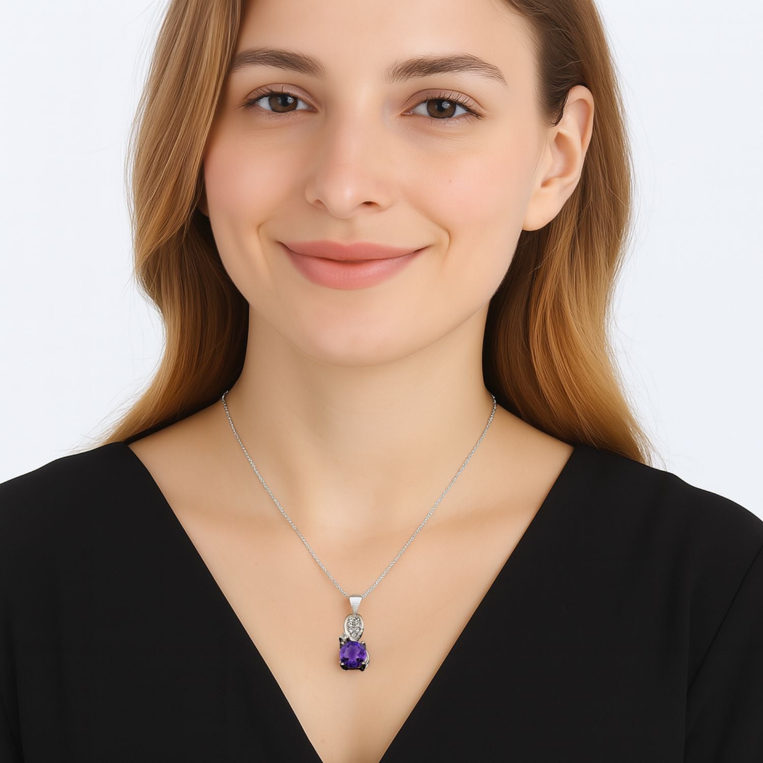 Art Deco Multi Choice Gemstone Pendant