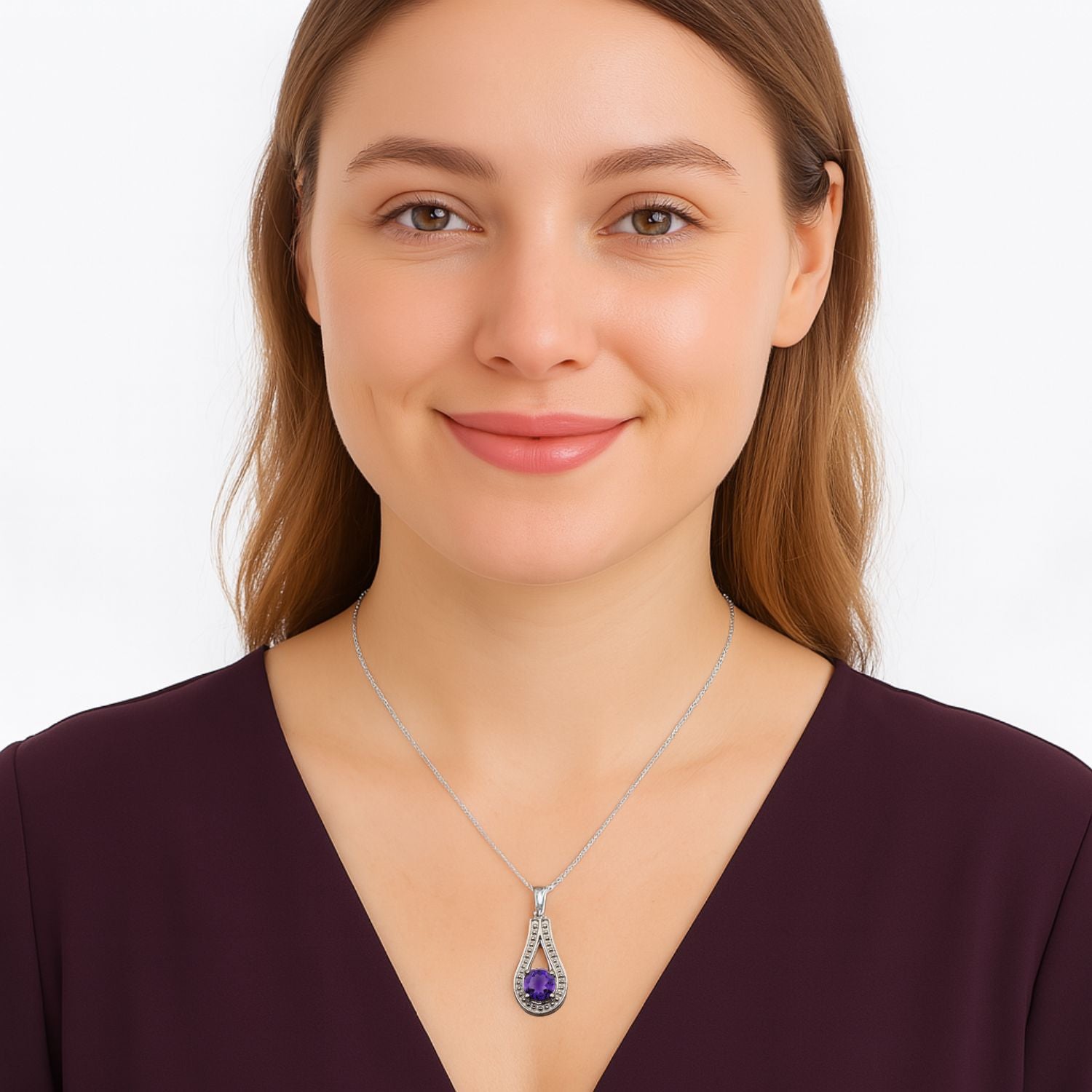Tear Drop Round Multi Choice Gemstone Pendant
