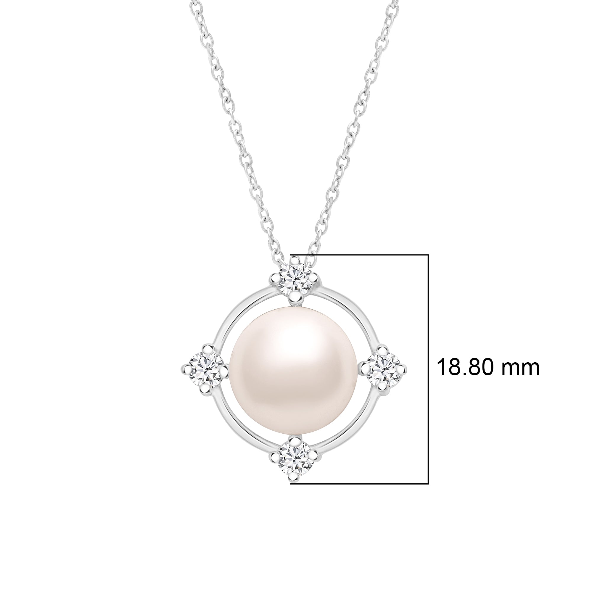 Pearl Classic Necklace  – Sterling Silver