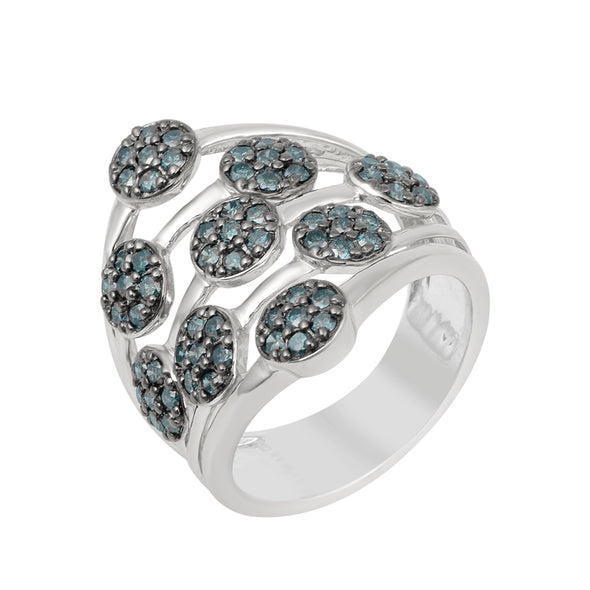 Blue Diamond Ring