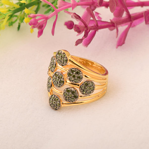 Green Diamond Ring