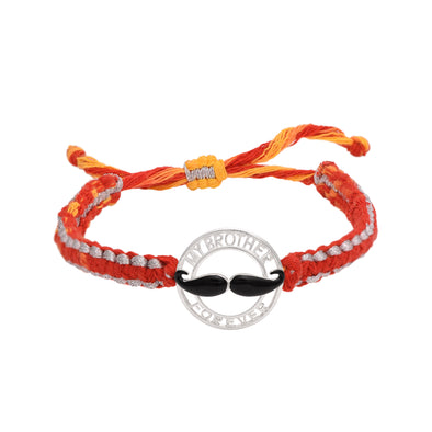 925 Sterling Silver My Brother Forever Rakhi Bracelet