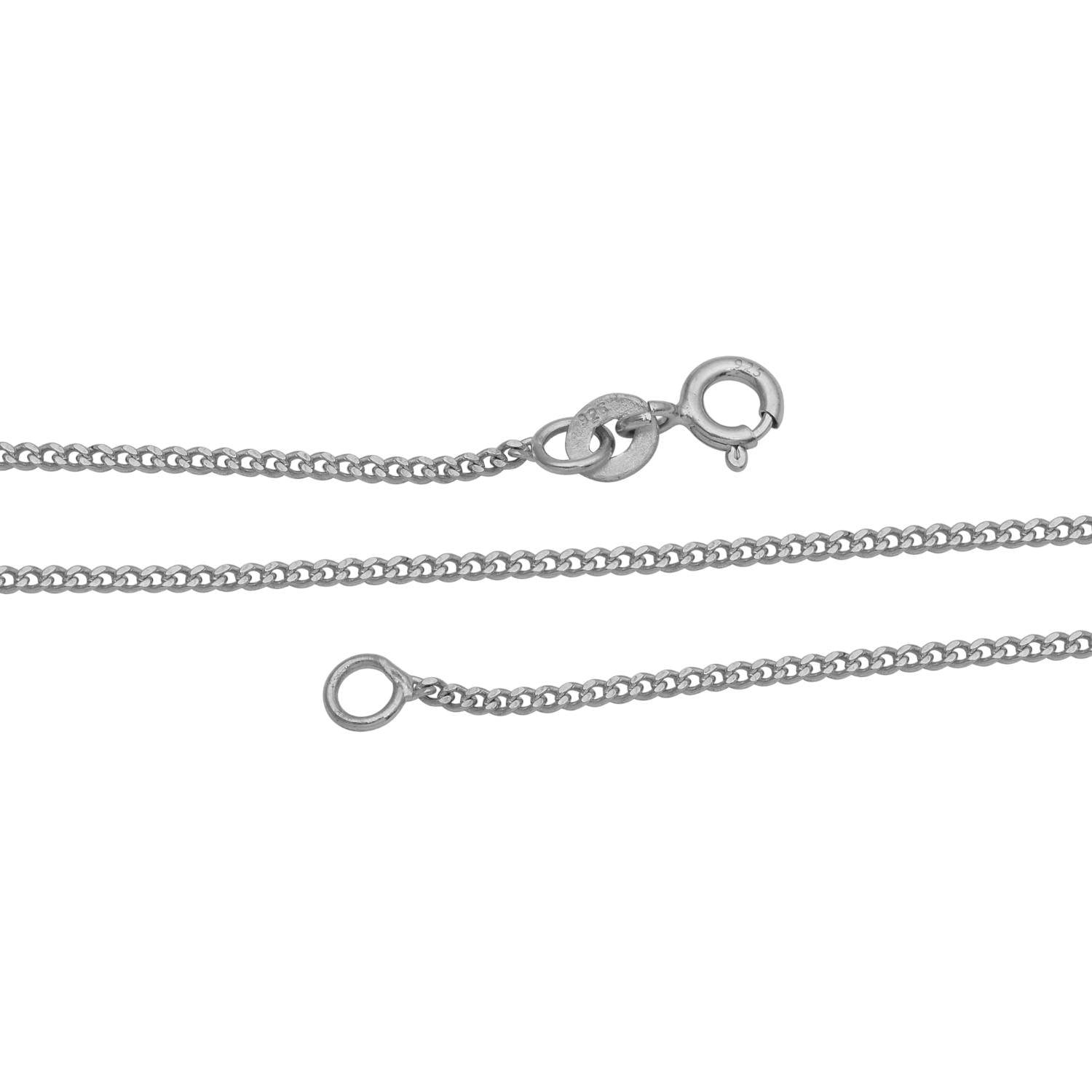 Curb Chain Necklace - Sterling Silver