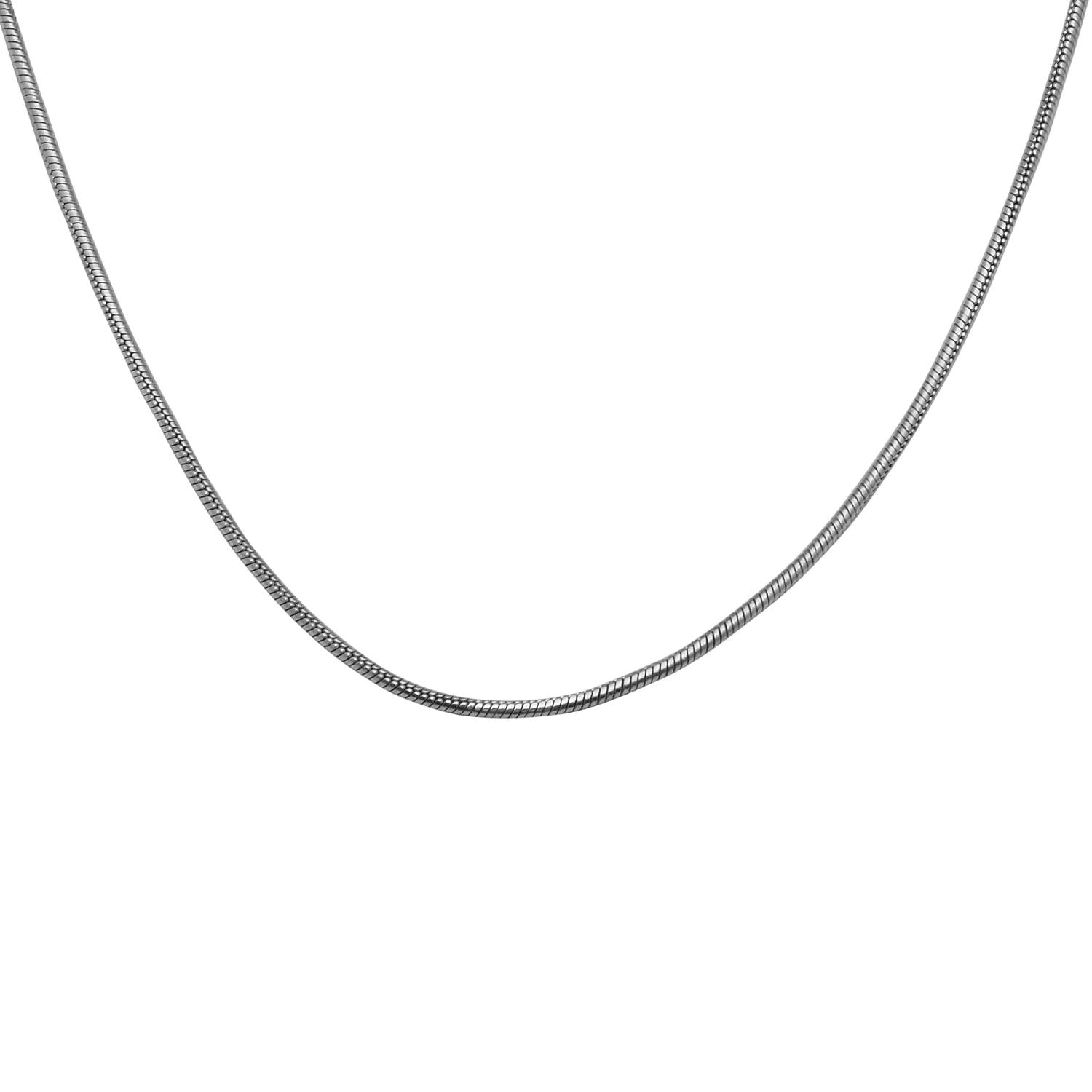 Collana a catena da 18 pollici in argento sterling