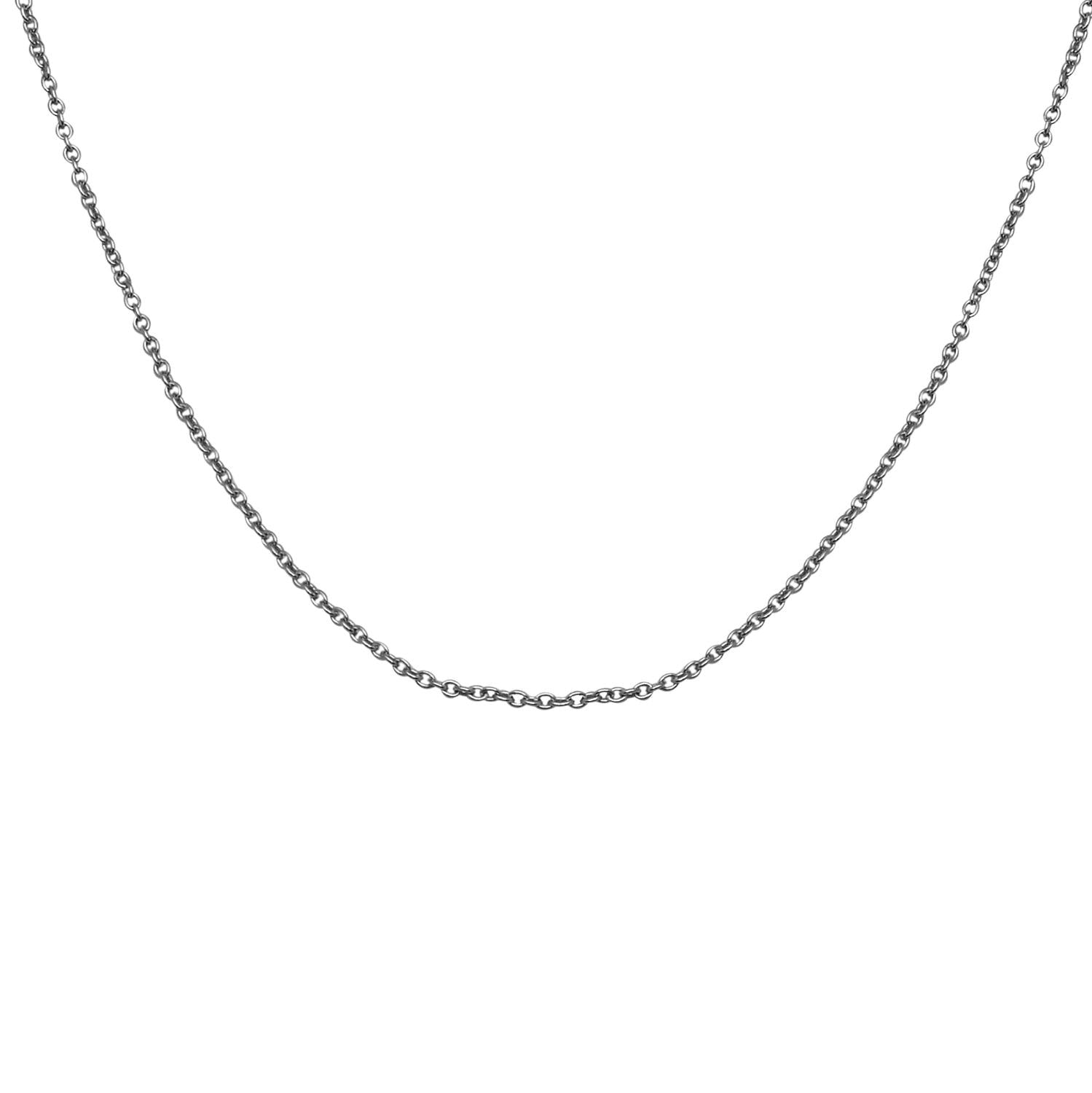 Collana a catena da 18 pollici in argento sterling