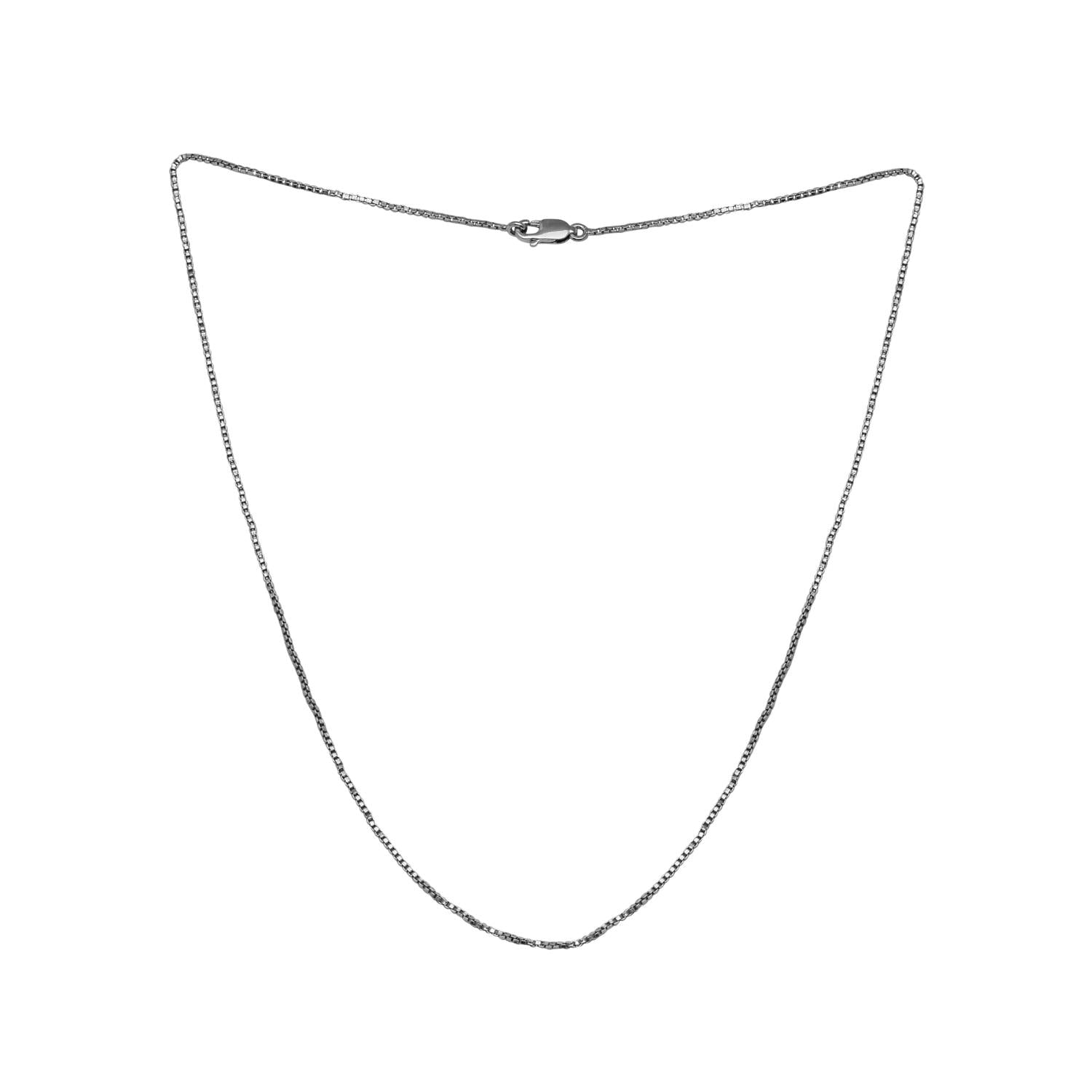 Collana a catena da 18 pollici in argento sterling