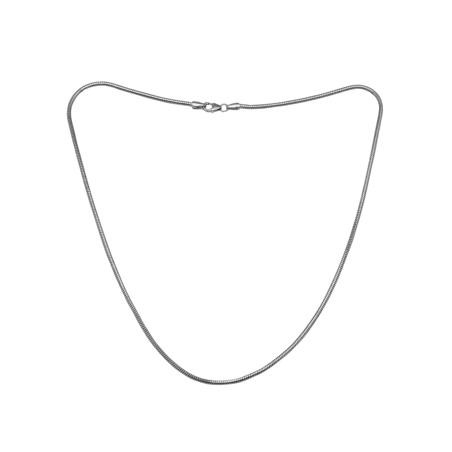 Collana a catena da 18 pollici in argento sterling