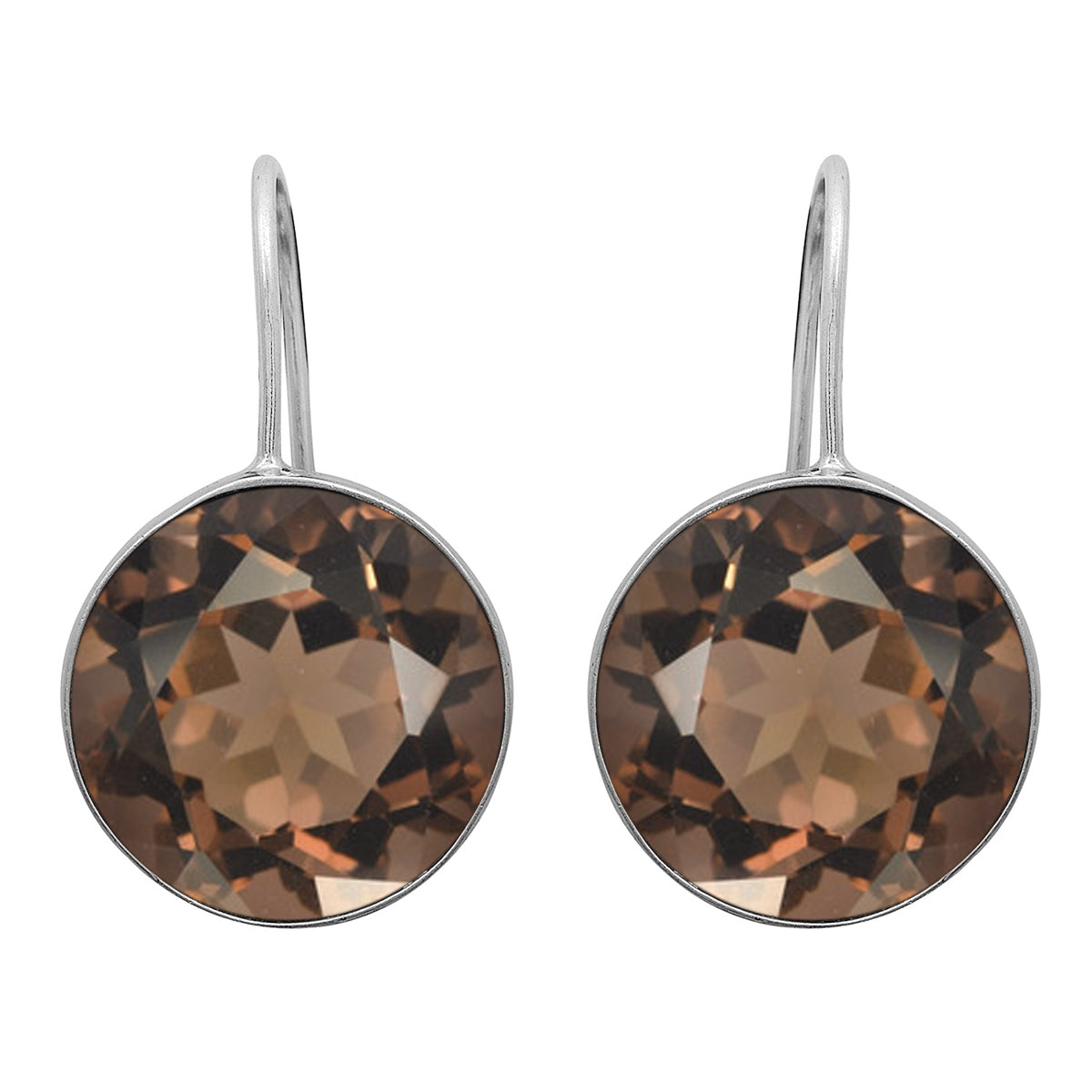 Multi Stone Minimalist Drop Earrings - Sterling Silver
