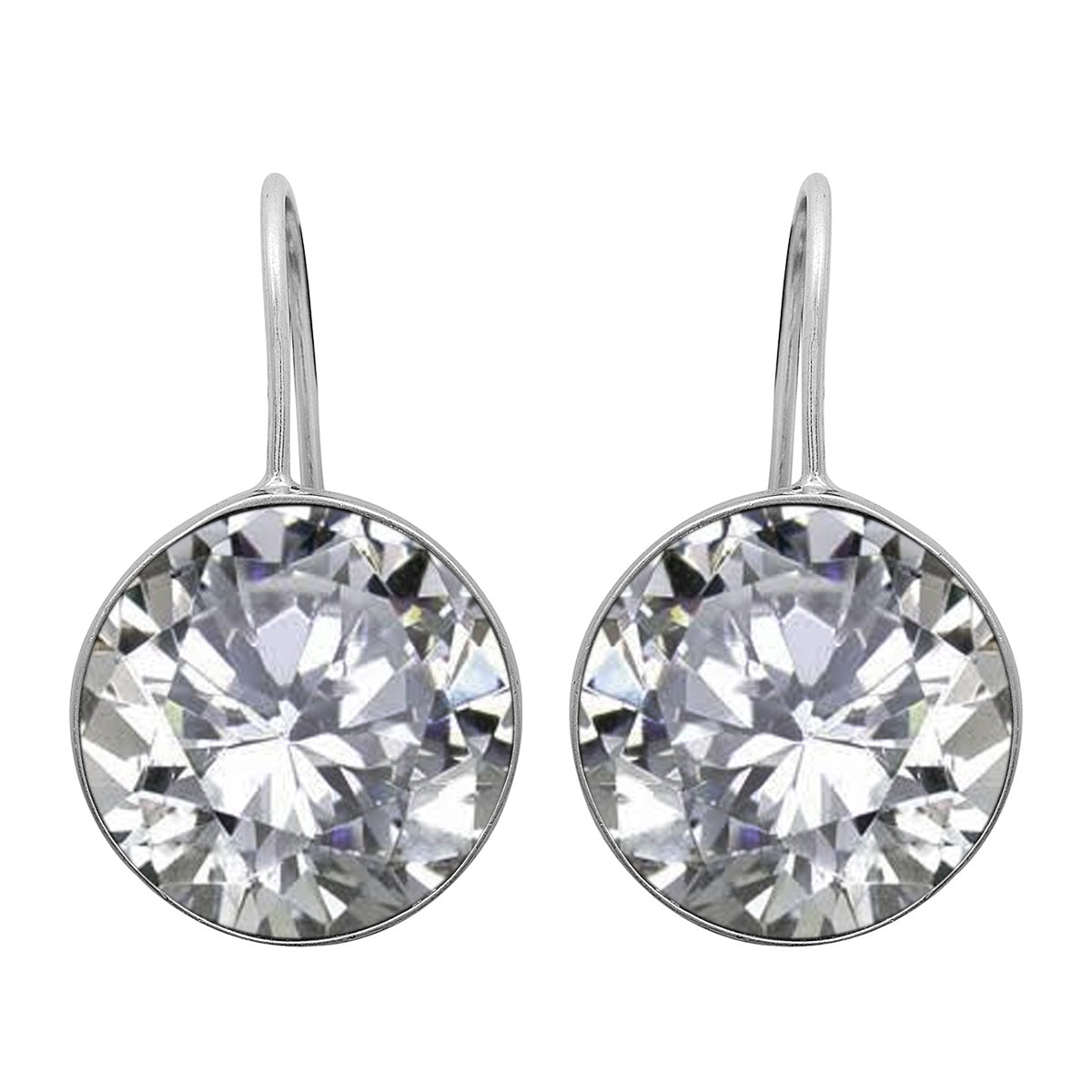 Multi Stone Minimalist Drop Earrings - Sterling Silver