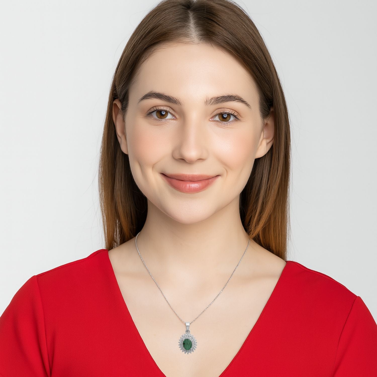 Emerald Oval Pendant