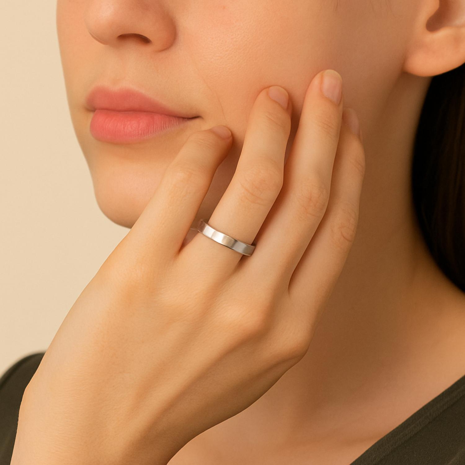 4 MM Stackable Band 925 Sterling Silver Ring