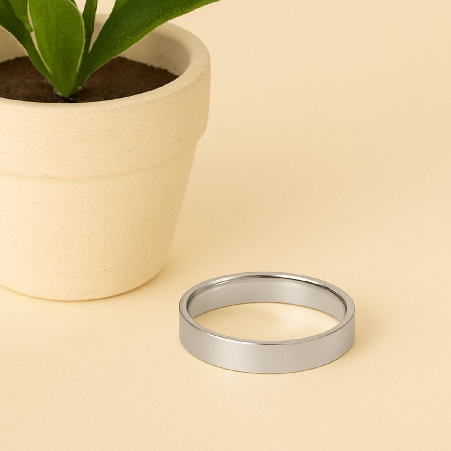 4 MM Stackable Band 925 Sterling Silver Ring