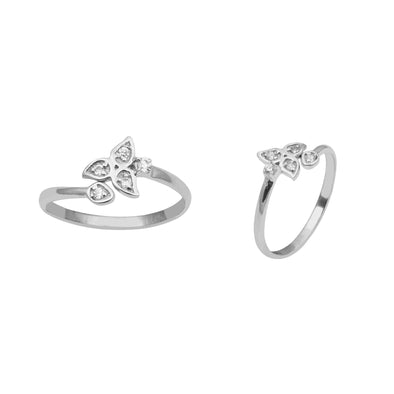 925 Silver Toe Rings Pair | Size Adjustable |Gift For Women Flexible Toe Ring Gross Weight 2.00