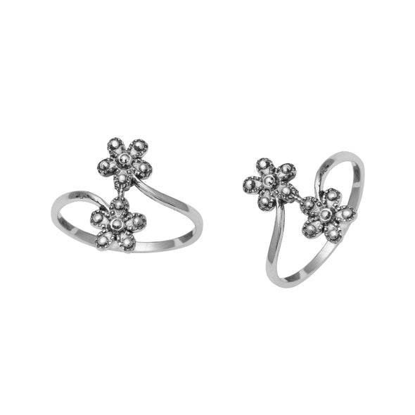Floral Style Comfortable Toe Ring