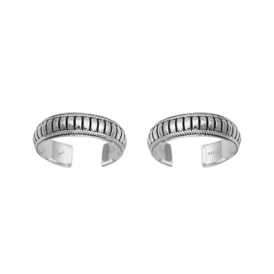 925 Sterling Silver Toe Rings Pair Unique Comfortable Toe Ring For Women Gross Weight 5.20