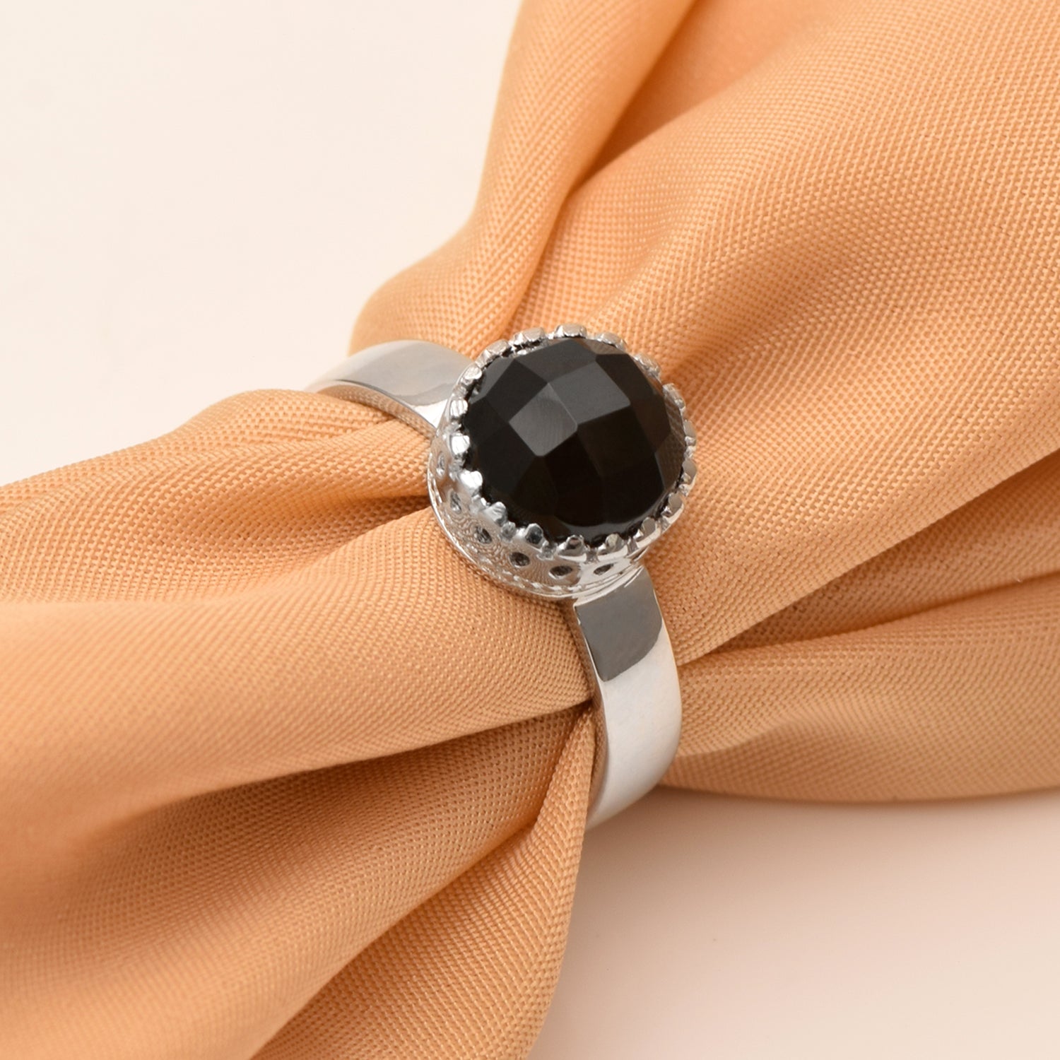 Black Spinel Ring