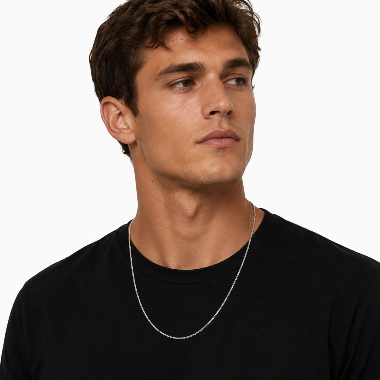 Cable Chain Necklace - Sterling Silver