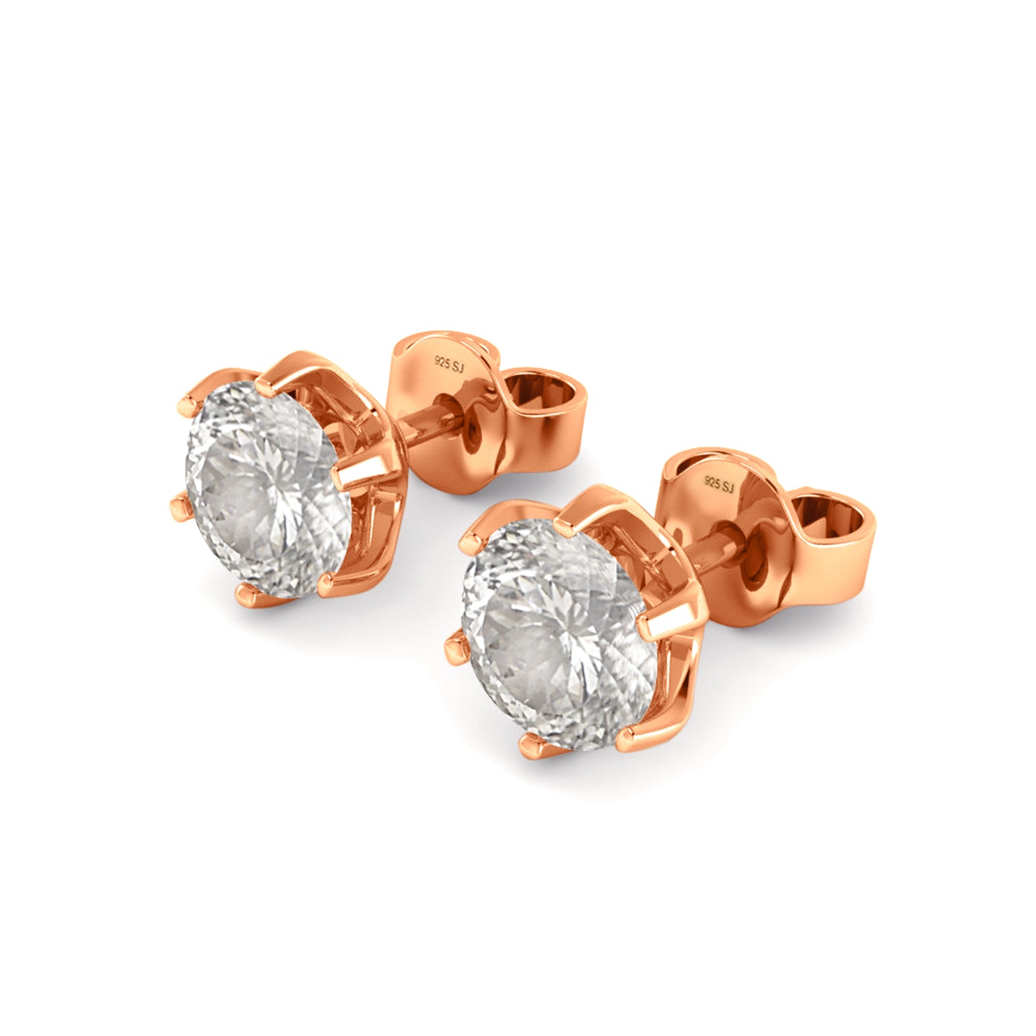 Moissanite a perno da 2,00 carati taglio portoghese con 161 sfaccettature