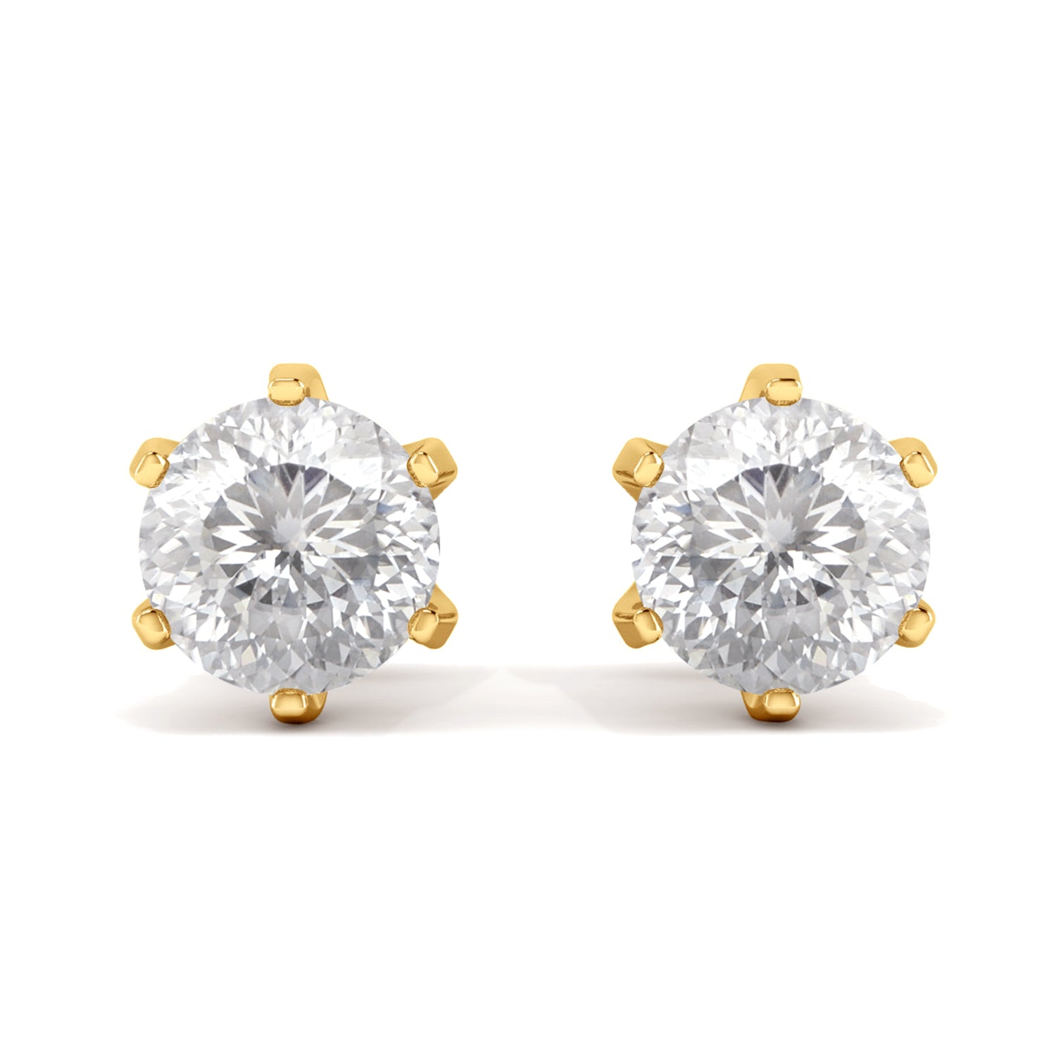 Moissanite a perno da 2,00 carati taglio portoghese con 161 sfaccettature